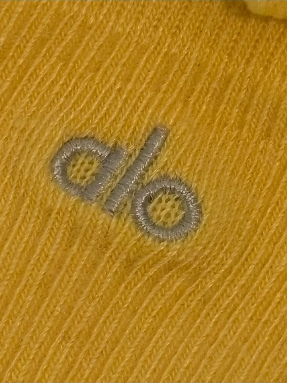 Alo Yoga Yellow Ruffle Crew Socks Logo Embroidered Cute Feminine